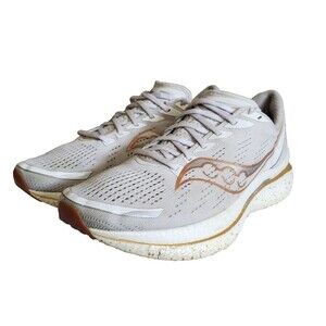 Saucony Endorphin Speed 3 S20756-13 Mens Sz 13 Sneaker Gray Gold Athletic Shoes